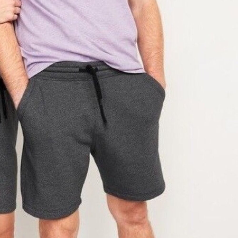 Old Navy Fleece Jogger Sweat Shorts Drawstring Gray Heather Men’s Size XXL Tall